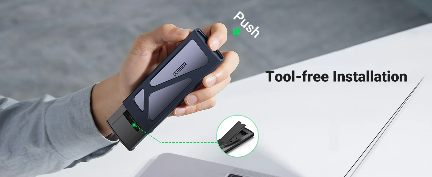 Ugreen USB-C 10Gbps to M.2 NVMe SSD Enclosure 9